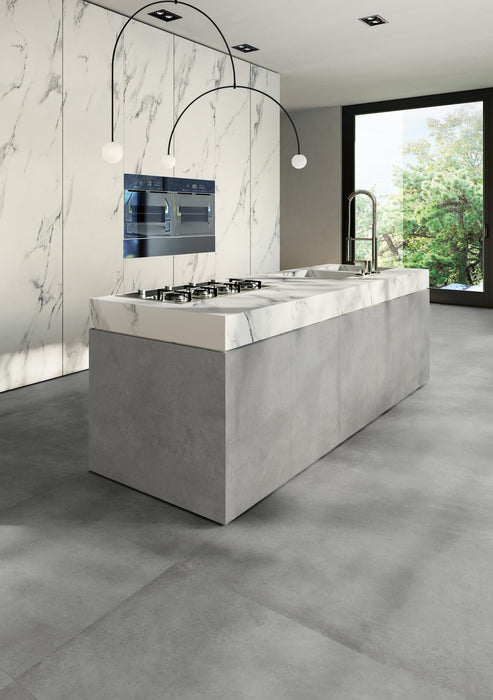 Parker Grey 600x1200mm Matte Floor/Wall Tile (1.44m2 per box)