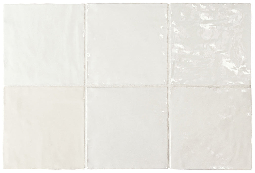 La Riviera Blanc Gloss Wall Tile 132x132mm (1.00m2 box)