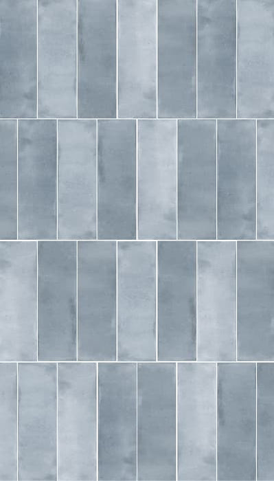 Small Light Blue 65x200mm Gloss Wall Tile (0.50m2 box)