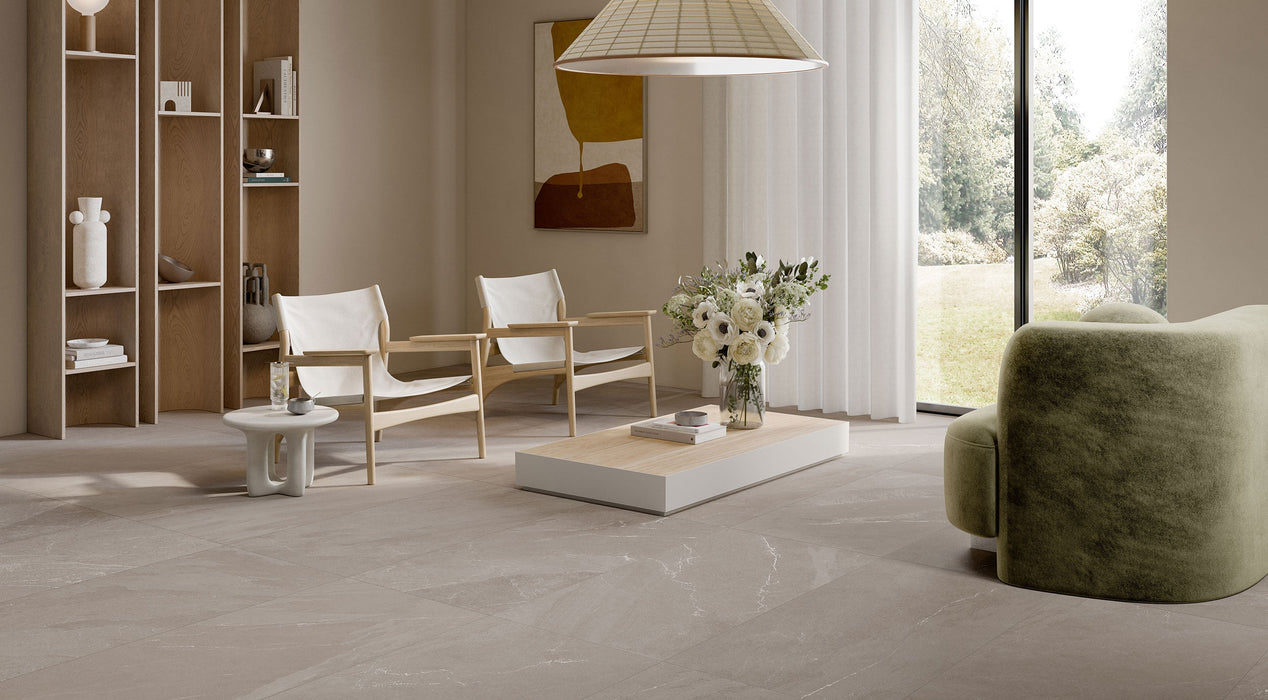 Angers Taupe 600x1200mm Matte Floor/Wall Tile (1.44m2 per box)