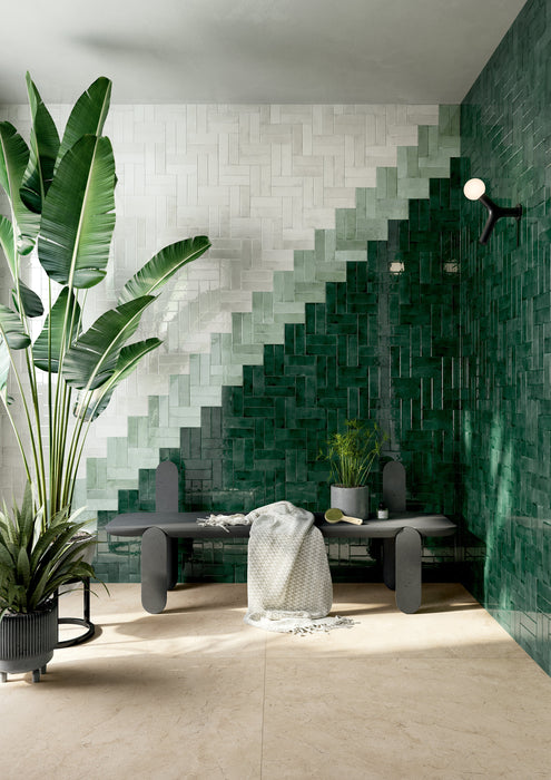 Small Emerald 65x200mm Gloss Wall Tile (0.50m2 box)