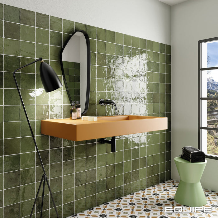 La Riviera Botanical Green Gloss Wall Tile 65x200mm (0.50m2 box)