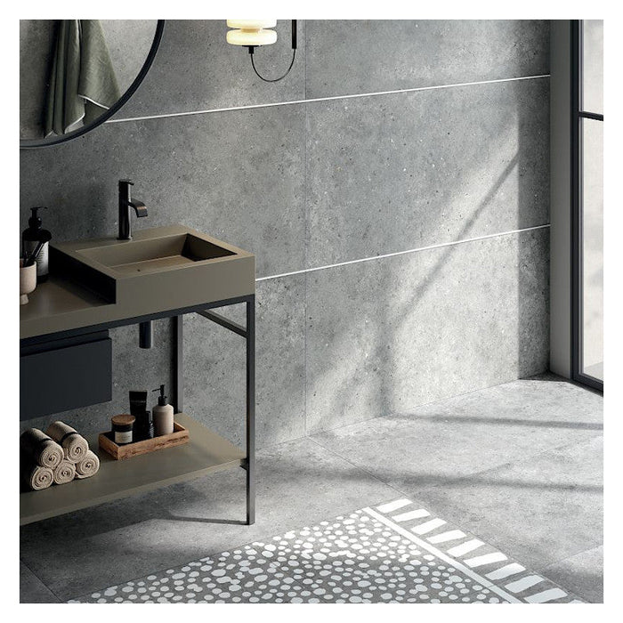 Poetry Stone Pirenei Grey Matt 600x1200mm Floor Tile (1.44m2 per box)